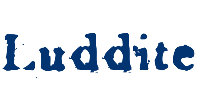 Luddite Wines Saluez Le Saboteur logo