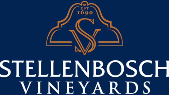 Stellenbosch Vineyards logo blue bg